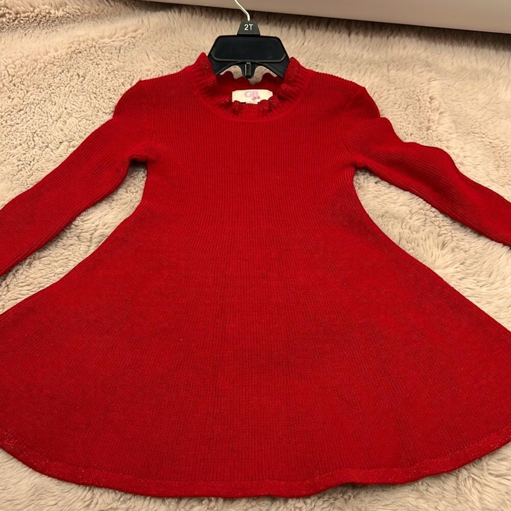 Gianni Bini red skater dress size 2T